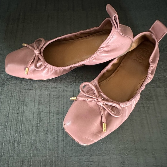 Tory Burch Pink Size 5 Ballet Flat Square Toe - Picture 6 of 12